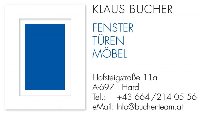 Versicherungsmakler, Vorsorgespezialist und Kreditmakler B-Quadrat aus Dornbirn (Vorarlberg) | Referenz: Tischler Klaus Bucher